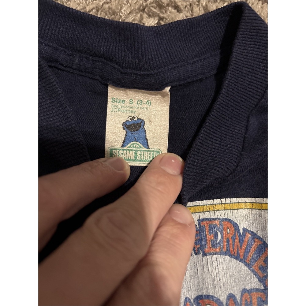 Vintage 80s Sesame Street vintage bert and Ernie‎ Garage shirt 3t 4t Small - Picture 3 of 5